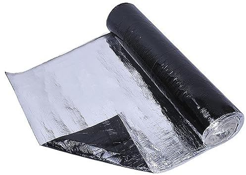ZHUOZ1T Ruban de Bitume Auto-adhésif pour Toit,Ruban étanche en Aluminium,Rouleau étanchéité de Toiture,Isolation,Anti-UV,Idéal pour Toit Plat,Toit Terrasse,Cabane,Niche,Poulailler (1x1m)