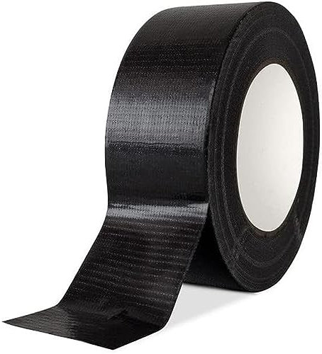 NDR London Duct Tape, 48mm x 45M, Strong Heavy Duty Adhesive Cloth Gaffer Tape, Super Sticky and Waterproof, for Carpet (1, Black)
