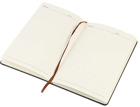 MAGICLULU Arbeitsnotizbuch Mit Pu-einband Effizienter Zeitplan-notizblock Geschäftsnotebook Im Einfachen Stil Tagebuch-schreibwaren Für Hause Und Büro