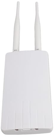 Routeur WiFi Extérieur 4G LTE POE avec Emplacement pour Carte SIM - Connecte jusqu'à 10 Appareils, Modem débloqué 300 Mbps - Compatible Européen, 2 Antennes pour (Prise UE)