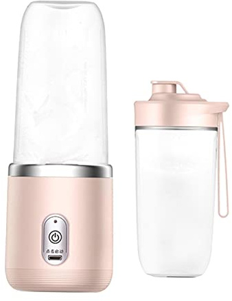 Mixeur de Fruits Portable avec Gourde, Smoothie Maker 400ml, Rose