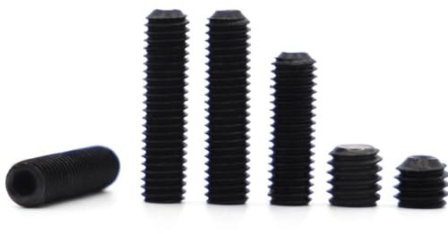 AYYSSM 10–50 Stück Sechskant-Ringschneide-Stellschrauben M1.6 M2 M2.5 M3 M3.5 M4 M5 M6 M8 Stahl-Innensechskant-Madenschrauben(16mm,M2.5 50pcs)