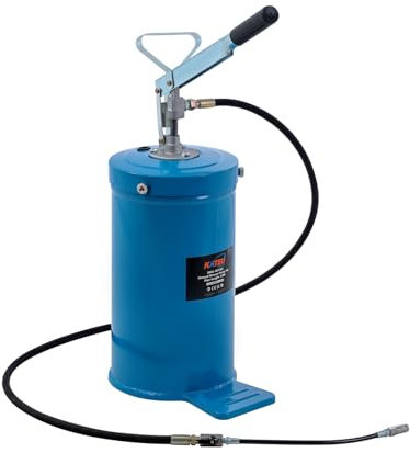 KATSU Tools Pompe à Graisse Manuelle, Portable Pistolet à Graisse, Graisseur Distributeur Lubrificateur à Main de 16 litres Lubrificateur pour Véhicules et Machines 481120