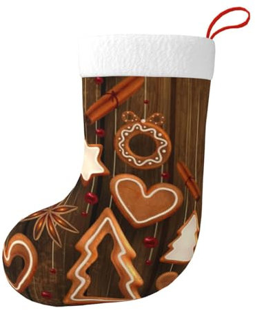 Hgbbdyyjj Weihnachtsstrümpfe, personalisierbar, für Herren und Damen, Weihnachtsstrümpfe, weiches Polyester, dekorative Socken, Schwarz , Einheitsgröße