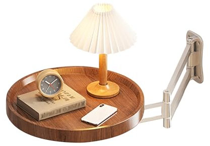 ZENSTYW Tavolo Pieghevole A Parete,Tavolo Pieghevole A Muro,Pieghevole，Tavolo da Balcone, Tavolo Salvaspazio，Multifunzionale Tavolino Pieghevole 28cm