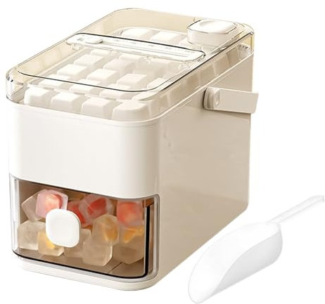 Moule à glace avec couvercle, bac à glace avec couvercle et récipient, pression pour desserrer le jus, cocktails, café et accessoires de cuisine