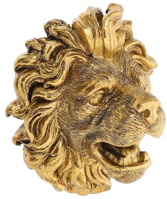SOIMISS Buse de Fontaine Murale Tête de Lion Résine pour Jardin Arroseur Décoratif Extérieur Pulvérisateur Eau pour Patio et Bassin Installation Facile