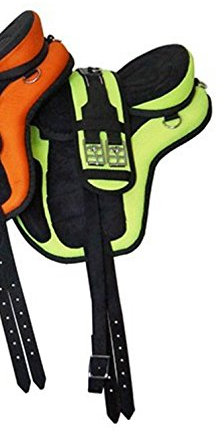 German Riding Sattel Expert-Child - baumlos (neon-gelb)