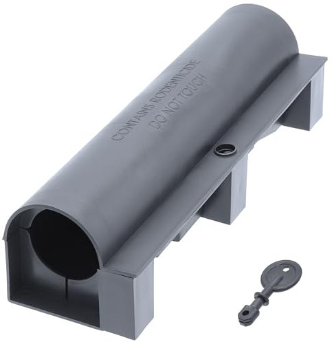 Agrarflora Köderstation Tunnelbox - Rattenfalle für den Außenbereich - Köderbox für Ratten und Mäuse - sichere und fachgerechte Ausbringung von Giftköder - Nagerköderstation 33x10x9cm