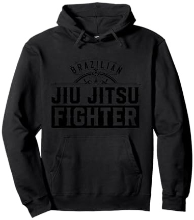 Brasiliano Jiu Jitsu Fighter BJJ Arti Marziali Felpa con Cappuccio
