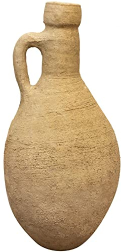 Biscottini Vasi terracotta grandi da esterno 29x29x62 cm Made in Italy | Vasi per piante grandi artigianali | Vaso terracotta grande