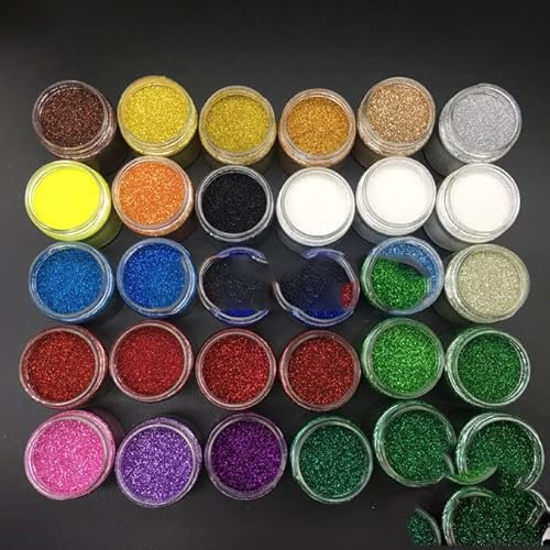 20 g pro Flasche Perlglanz-Glitzerpuder, Nagelglitzer, DIY-Handwerk, handgefertigte Karte, Hintergrund, Nagelkunst, alle 30 Farben