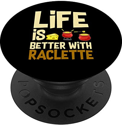 Raclette Cheese Grill Machine Dinner Fondue Recipes PopSockets Swappable PopGrip