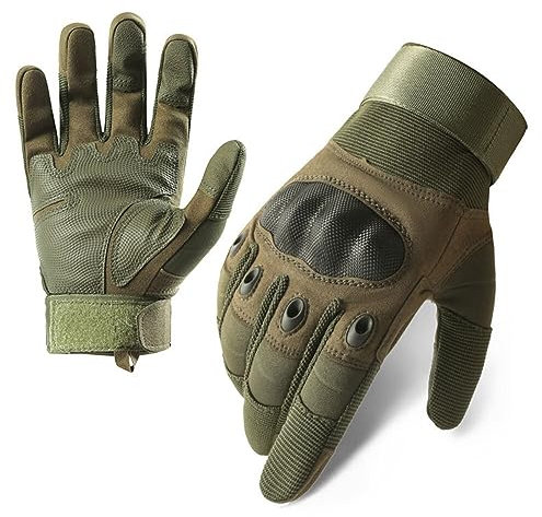 Herren Handschuhe Taktische Handschuhe Militärische Handschuhe Motorrad Handschuhe, Motorradhandschuhe mit Hard Knuckle, Fahrradhandschuhe, Outdoor Sport Handschuhe