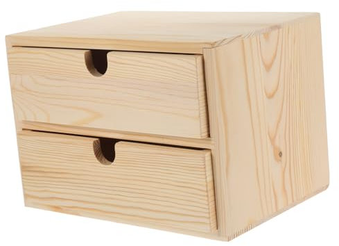 IMIKEYA Kasten Schmuckkästchen Schreibtischschublade rustikale Regalschublade Schublade für Büromaterial Aufbewahrungsschubladen Schreibtisch-Organizer Make-up-Koffer für den Haushalt