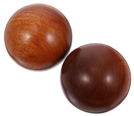 TOVINANNA 2 Stück Rote aus Rotem Holz zur Handmassage zur Muskelentspannung und Stressabbau für Wellness und Gymnastik Zuhause