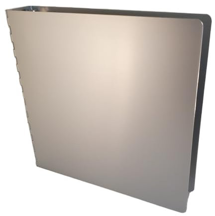 Posse Box - 3-Ring 2 Binder RD-29 · Anodized Aluminum Silver · 11-5/8 x 10-1/4 x 2-2/8 · Storage Organizer