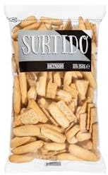 Surtido de picos, colines y regañás con sésamo Hacendado Paquete 350 g Pack 2