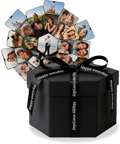 Explosion Box – fotolåda – fotoalbum – fotoalbum – album – hantverk – förvaringslåda – unik presentask