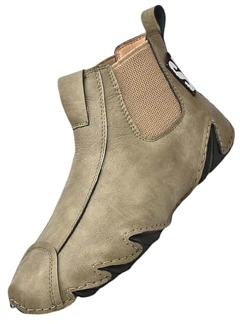 Barfotaskor, vinter, män, vinterskor män sportiga, herrlöparskor, mjuka, lätta promenadskor, platt sula, herrskor, enfärgade sneakers, halkfria sportskor för fritid, camping, kaki, 44 EU