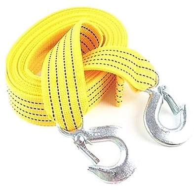 Cavo di traino for auto da 4 m e 5 tonnellate, cavo di traino for fune di traino, ganci in acciaio forgiato, cavo for verricello for rimorchio for recupero strada