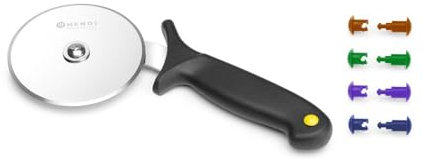HENDI 617014 Pizzamesser, Pizzaschneider, Wiegemesser, (L)230mm, Edelstahl, Polypropylen