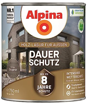 Alpina Dauerschutz Lasur graphit 0,75L