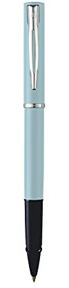 Waterman Allure Rollerball Pen | Baby Blue Pastel Lacquer | Fine Point | Black Ink | With Gift Box
