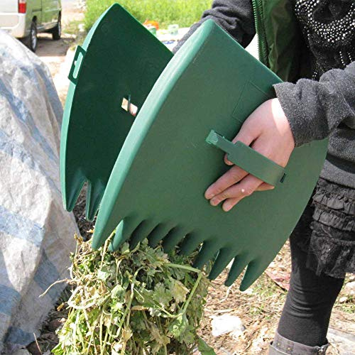 Laubgreifer, 2 Stück Handhaselnuss-Laubschaufeln, schnelle Rasen-Entfernung von abgefallenen Sammlungen für Garten und Hof, Laubschaufeln, Handrechen zum Aufheben von Blättern, Grasschnitt, Müll