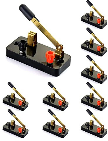 Interrupteur à Jet Unique Unipolaire 10 PièCes, Interrupteur à Couteau: Utilisé pour le Laboratoire de Physique, L'ExpéRimentation éLectronique à L'éCole
