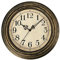 Plumeet Wanduhr Klassisch 30cm Ruhige Retro Wanduhr ohne Tickgeräusche für Wohnzimmer - Schlafzimmer - Batteriebetrieben (Arabische Ziffern)