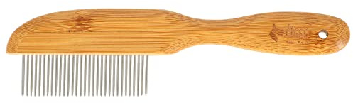 Dingo Kamm mit Bambusgriff und 41 rotierenden Zähnen Länge 21,4 cm Breite 5,5 cm Pflege von Hunden und ihrem Fell schön Design Hundekamm Bambusgriff Hunde Pflege 16816