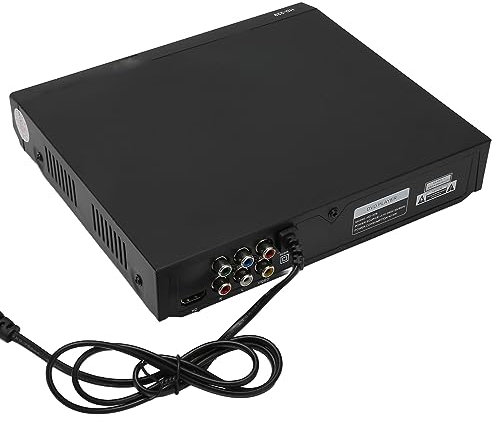 Mini Lecteur DVD HDMI, Lecteur DVD 1080P avec Télécommande et Sortie AV, Lecteur CD DVD Rechargeable USB pour Projecteur de Moniteur TV, Compatible avec CD DA, MP3, CD R, CD RW