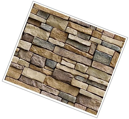 Toyvian Pegatinas De Pared Papel Pintado Adhesivo De Pared De Pvc Efecto Rústico Ladrillo Para Sala De Estar