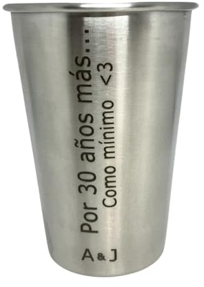 regalo grabado Vaso Acero Inoxidable 500ml, Grabado y Personalizado como desee