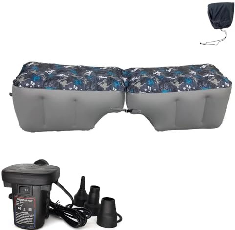 xixikiss Auto Matratze Luftmatratze aufblasbar Rücksitz Lücke Pad Luftbett mit Luftpumpe für Reisen Camping Tragbare Schlafmatratze