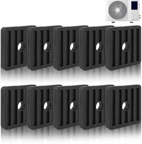 Air Conditioning Vibration Damper Rubber Vibration Damper Air Conditioning Shock Absorber for Air Conditioning Vibration Damper Air Conditioning Shockproof Foot Pad Black