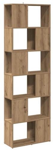 vidaXL Bücherregal/Raumteiler Artisan-Eiche 60x24x186 cm