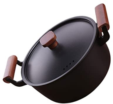 OFFSCH Uncoated Non-Stick Pan Cast Iron Kitchen Soup Pot for Stew for Household Cooking Noodles Material