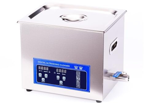Nettoyeur À Ultrasons Numérique 0,8 L 2 L 6 L 10 L 30 L 38 L Bain Chauffé PCB Moteur Métal Laboratoire Nettoyeur À Ultrasons Dégraissage(10L)