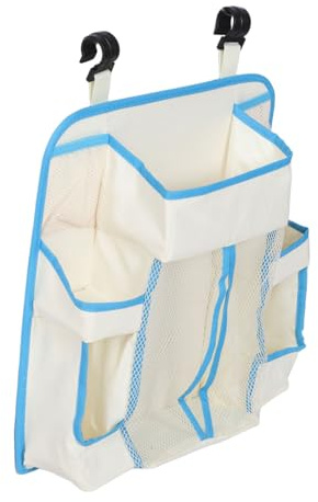 Totority Portable Crib Organizer Bag Diaper Storage Hanging Bedside Stroller Organizer