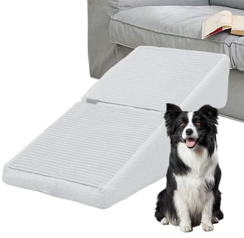 Rampa Cani Divisa Per Letto E Divano, Rampa Pieghevole Cani, Sgabello Antiscivolo Gradini Divisi Per Canis Piccola Taglia Gatti, Sgabello Multifunzionale Resistente Allusura Scale Canis Gatti