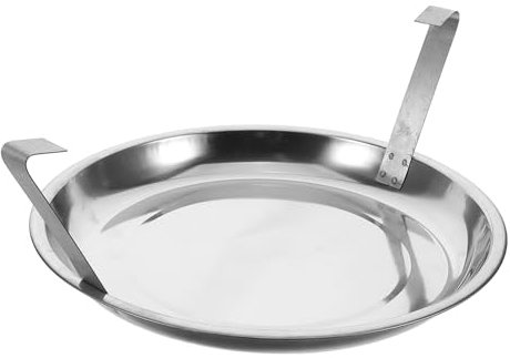 ibasenice Aschekasten Grillschale Mit Griffen Edelstahl Kohlewannen Ersatzteil Sicheres Und Einfach Zu Installierendes Zubehör Geeignet Für Koreanisches BBQ Outdoor Camping Und Feuerkorb Nut