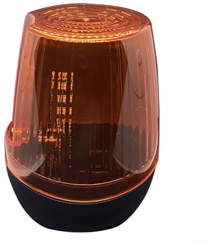 Lumière clignotante pour portails coulissants, tension AC DC avec antenne étanche pour une performance améliorée