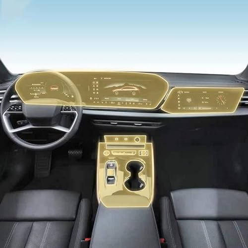 JCXDTXROG Vorgeschnittene PPF-Lackschutzfolie für den Autoinnenraum, Kratzschutz, transparent/matt, TPU-Folie, Zubehör, für Audi A5 B10 2025