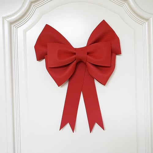 Gleemix Groß Rot Schleife Geschenk Deko, DIY Geschenkschleife Groß Schleife | 30cm DIY Rot Groß Schleife Autoschleife Geschenkschleife, Hochzeit Party Auto Valentinstag Weihnacht, Selbst Zusammengebaut