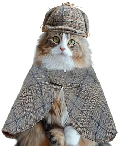 Mantello per cani – Cotone 35 x 22 x 2 cm | Costume senza maniche per cani | Cosplay | Morbido mantello leggero per feste, vacanze, servizi fotografici, eventi e quotidiano