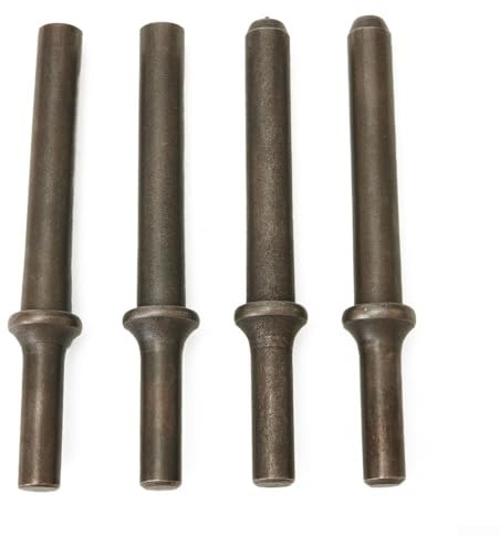 Juego de martillos de remache neumático, kit de 3 piezas de yunque de martillo neumático con 1 broca coupada para remaches sólidos y tubulares, hecho de acero 45# para Han estándar .401