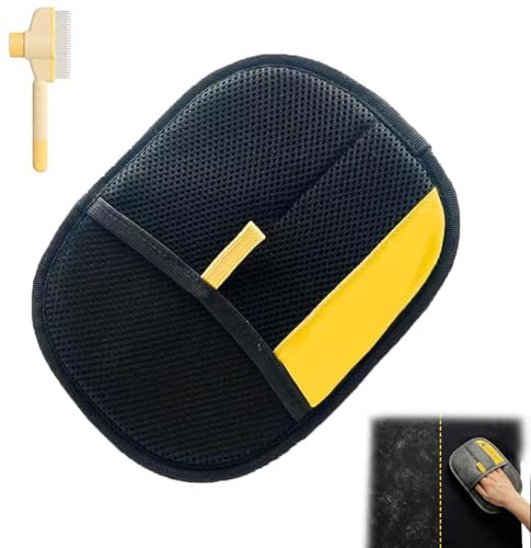 Donubiiu Pet Hair Removal Guante Electrostático Removedor de Pelos de Animales Reutilizable para Ropa, Sofá y Coche, Pelo de Perro y Gato (2)