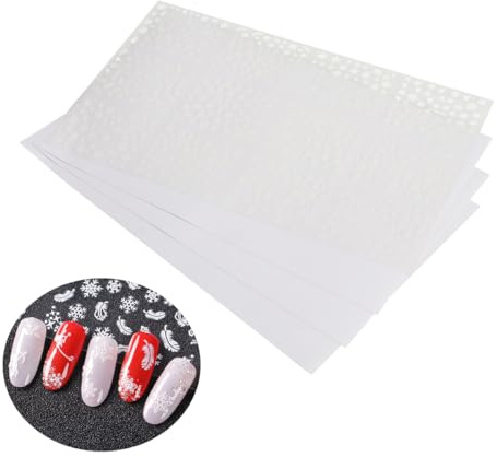FRCOLOR 12 Blätter 3D Schneeflocke Nagelsticker Weihnachten Selbstklebend Nagelkunst Aufkleber Für Diy Nageldekorationen